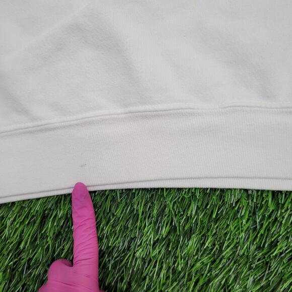 Vintage 90s GUESS USA Sweatshirt Womens Large 23x24 White - Picture 7 of 16